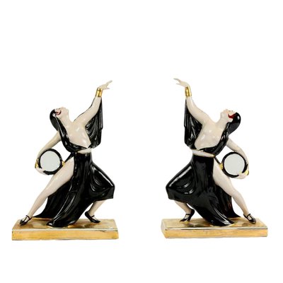 Art Deco Ceramic Bookends by Robj for Robj Paris, 1920s, Set of 2-YGE-864663