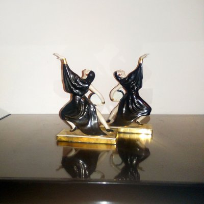 Art Deco Ceramic Bookends by Robj for Robj Paris, 1920s, Set of 2-YGE-864663