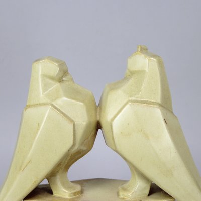 Art Deco Ceramic Cubist Figure-NE-892503