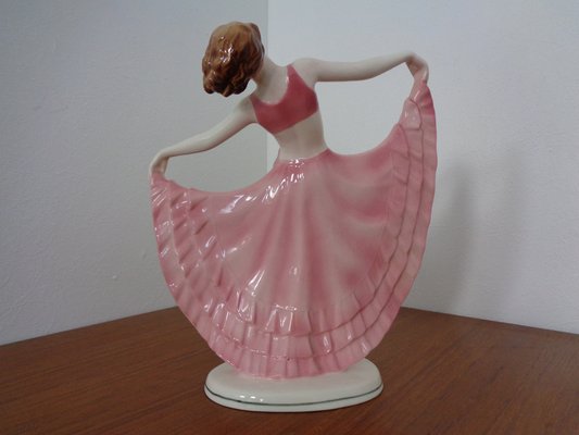 Art Deco Ceramic Dancer from Hertwig & Co Katzhütte, 1920s-RDW-1279669