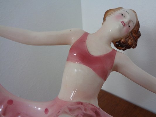 Art Deco Ceramic Dancer from Hertwig & Co Katzhütte, 1920s-RDW-1279669