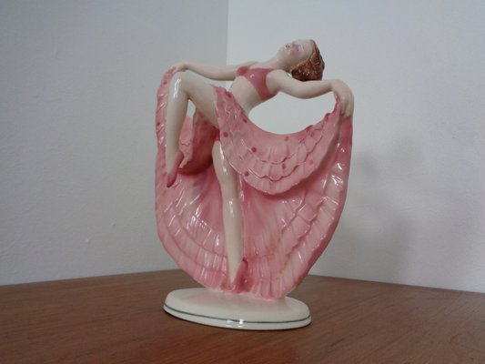 Art Deco Ceramic Dancer from Hertwig & Co Katzhütte, 1920s-RDW-1279669