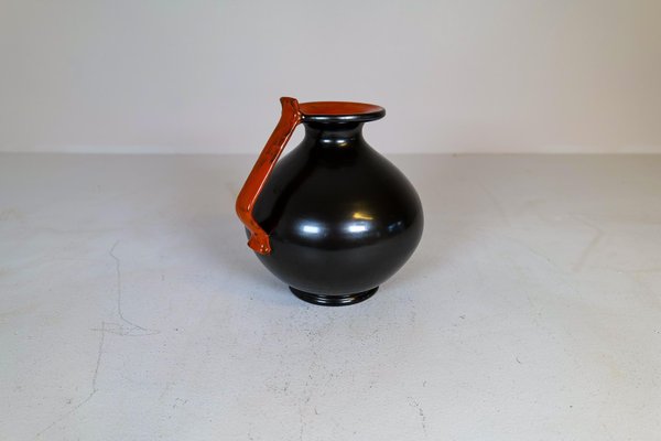 Art Deco Ceramic Globe Vase from Upsala Ekeby, Sweden, 1930s-UYK-1371216