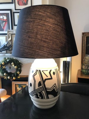 Art Deco Ceramic Lamp-AVC-1010399