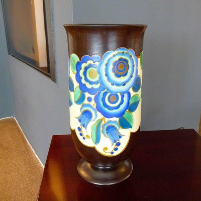 Art Deco Ceramic Vase from Keramis, 1930s-YGE-590350