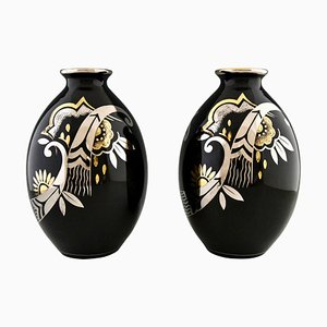 Art Deco Ceramic Vases, 1931, Set of 2-KTN-1776937