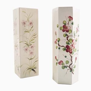 Art Deco Ceramic Vases from Bassano, 1950s, Set of 2-NJV-850112