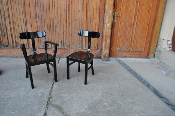 Art Deco Chairs by Lajos Kozma for Woodworking RT, 1920s, Set of 2-OXJ-1140977