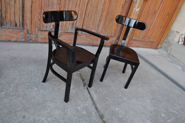 Art Deco Chairs by Lajos Kozma for Woodworking RT, 1920s, Set of 2-OXJ-1140977