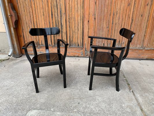 Art Deco Chairs by Lajos Kozma for Woodworking RT, 1920s, Set of 2-OXJ-1166505