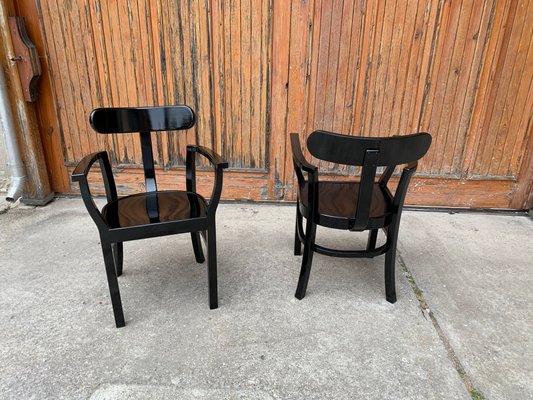 Art Deco Chairs by Lajos Kozma for Woodworking RT, 1920s, Set of 2-OXJ-1166505