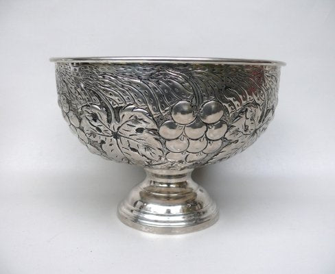 Art Deco Champagne Cooler with Wine Leaves and Grape Motif, 1930s-EY-1787879