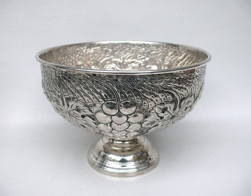 Art Deco Champagne Cooler with Wine Leaves and Grape Motif, 1930s-EY-1787879