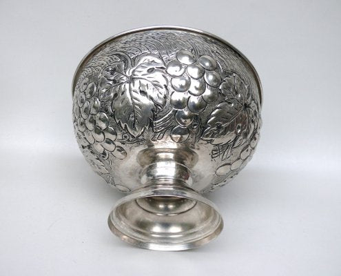 Art Deco Champagne Cooler with Wine Leaves and Grape Motif, 1930s-EY-1787879