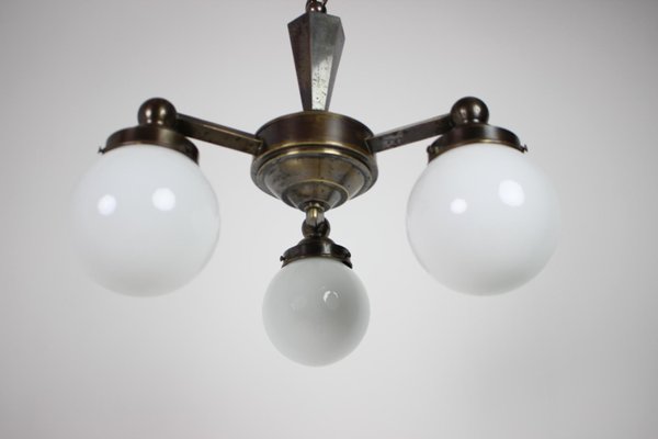 Art Deco Chandelier, 1920s-TZ-1008940