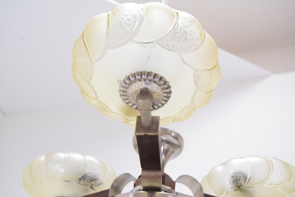 Art Deco Chandelier, 1930s-TZ-736348