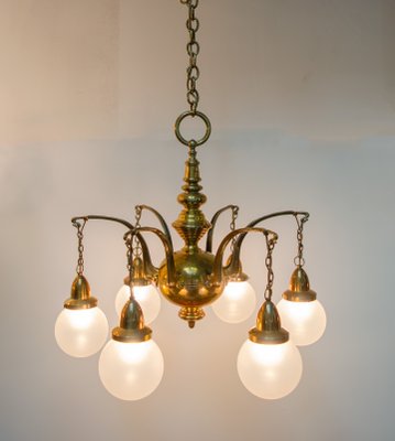 Art Deco Chandelier, 1930s-LWW-1437907