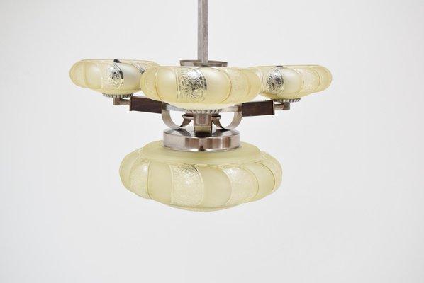 Art Deco Chandelier, 1930s-TZ-736348