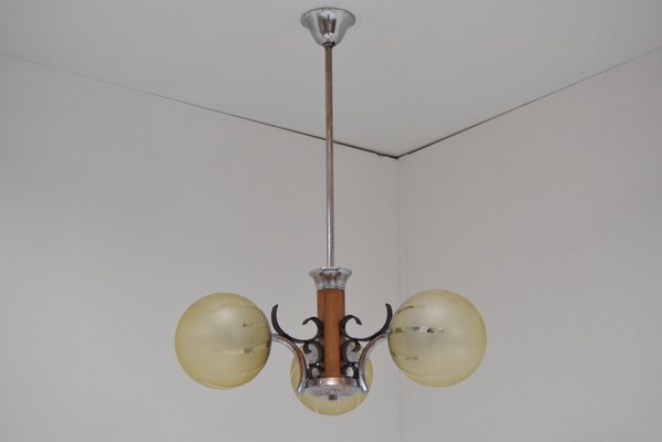 Art Deco Chandelier, 1930s-TZ-955568