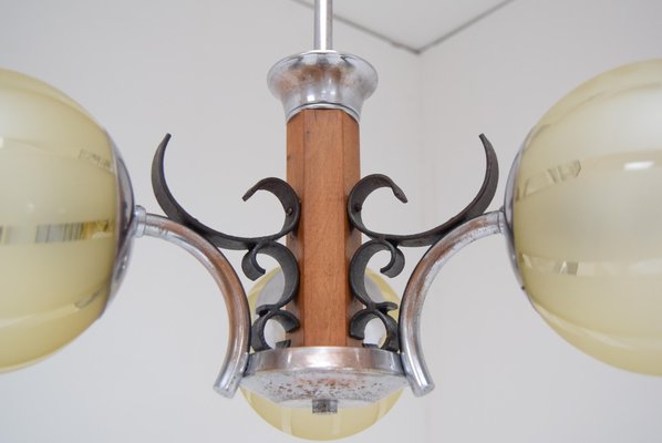 Art Deco Chandelier, 1930s-TZ-955568