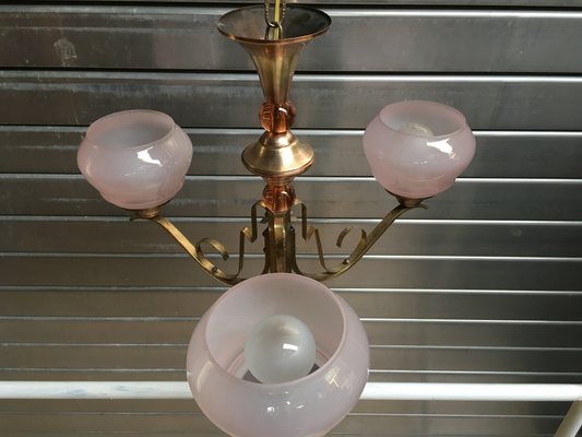 Art Deco Chandelier, 1950s-WQQ-667471