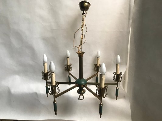 Art Deco Chandelier, 1950s-WQQ-1285340