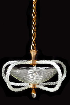 Art Deco Chandelier by Ercole Barovier, Murano, 1940-OVO-1235282