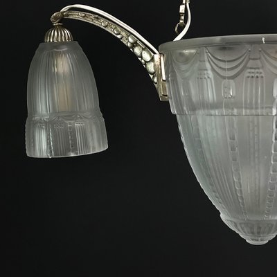 Art Deco Chandelier from Muller Frères, 1930s-JUZ-1808258