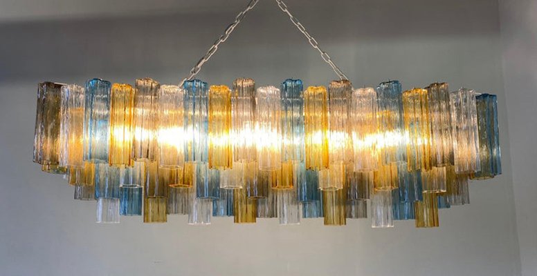 Art Deco Chandelier in Murano Glass, 2000s-FF-1386155