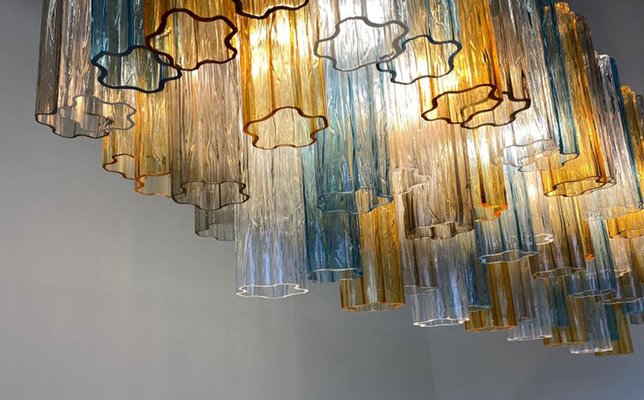 Art Deco Chandelier in Murano Glass, 2000s-FF-1386155