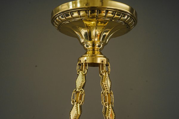 Art Deco Chandelier with Glass Sticks, Vienna, 1920s-SPD-1771828