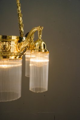 Art Deco Chandelier with Glass Sticks, Vienna, 1920s-SPD-1771828