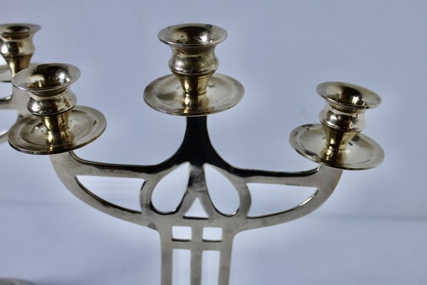 Art-Déco Chandeliers in Brass, Denmark, 1930s, Set of 2-HFR-1772515