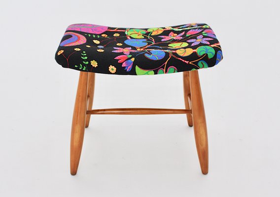 Art Deco Cherry Stool by Josef Frank for Haus & Garten Vienna, 1920s-NB-585623