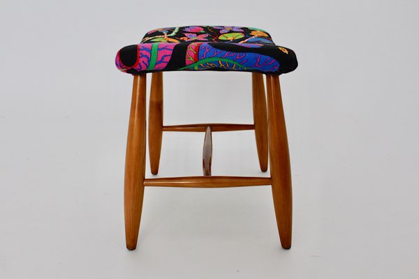 Art Deco Cherry Stool by Josef Frank for Haus & Garten Vienna, 1920s-NB-585623