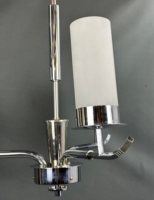 Art Deco Chrome Chandelier, 1930s-XSL-2032456