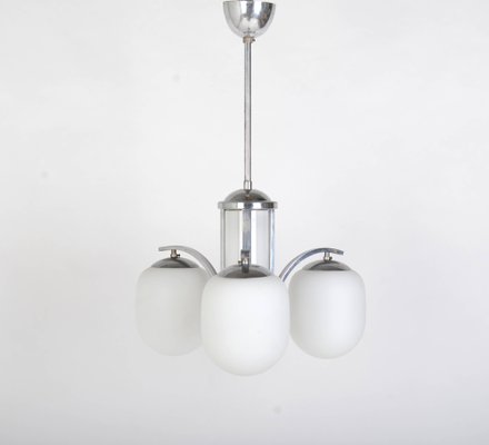 Art Deco Chrome-Plated Pendant Lamp, 1930s-VHD-1726211