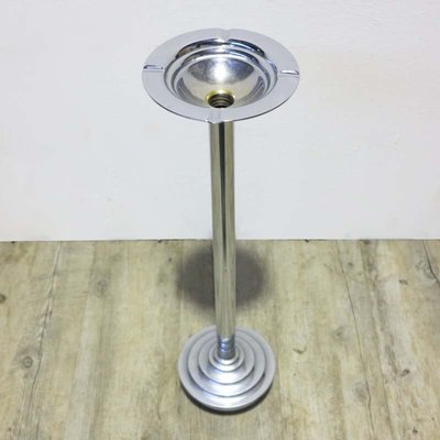 Art Deco Chrome Standing Ashtray, 1930s-WK-569298