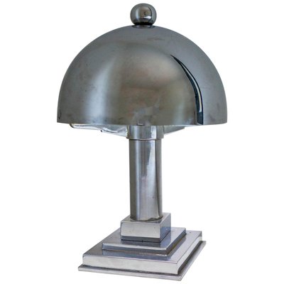 Art Deco Chrome Table Lamp, 1930s-RIU-711722