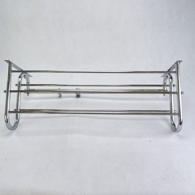 Art Deco Chrome Wall Rack, 1930s-JUZ-1394866