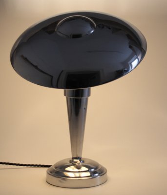 Art Deco Chromed Table Lamp, France, 1930s-SY-2033718