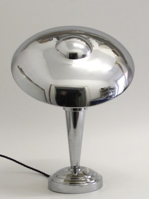 Art Deco Chromed Table Lamp, France, 1930s-SY-2033718