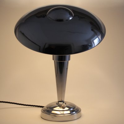 Art Deco Chromed Table Lamp, France, 1930s-SY-2033718