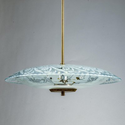 Art Deco Church Chandelier with Three Lights-RAQ-1763930