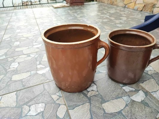 Art Deco Clay Pots, Bochnia, 1920s, Set of 4-CAQ-2016532