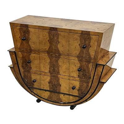 Art Deco Commode in Walnut, 1980s-BEW-1822795