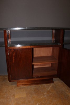 Art Deco Console in Wood and Marble, 1930s-BCR-1763518