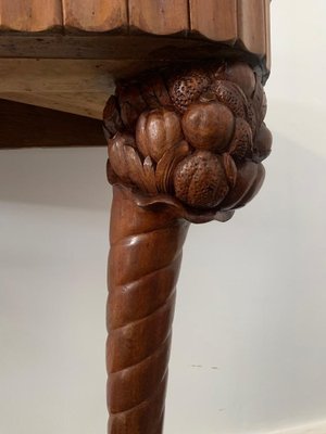 Art Dèco Console with Conucopia -Shaped Pilasters, 1930s, Set of 2-IJR-1758024