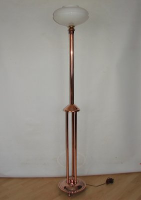 Art Deco Copper Floor Lamp, 1930s-XHP-1394906