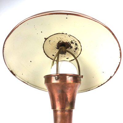 Art Deco Copper Mushroom Table Lamp-FFL-1361881